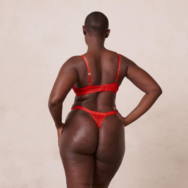 Lounge lenjerie femei Set sutien și slip flir balcony H84P113 roșu