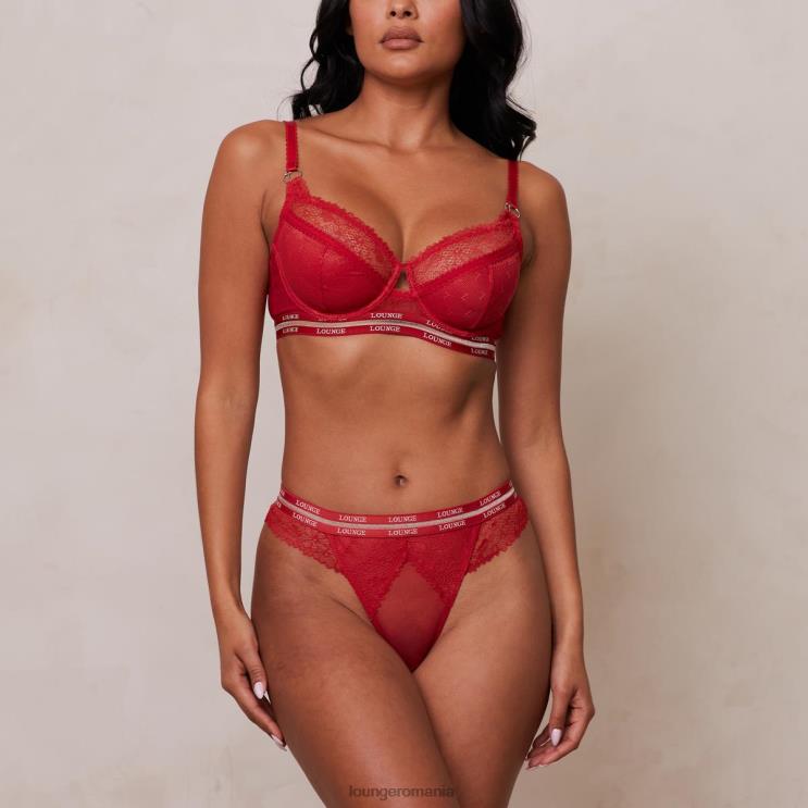 Lounge lenjerie femei set sutien balcon și tanga/slip vogue H84P68 maro