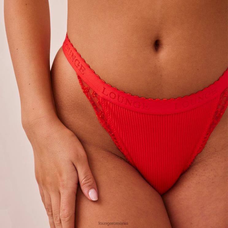 Lounge lenjerie femei slip cu coaste H84P585 roșu