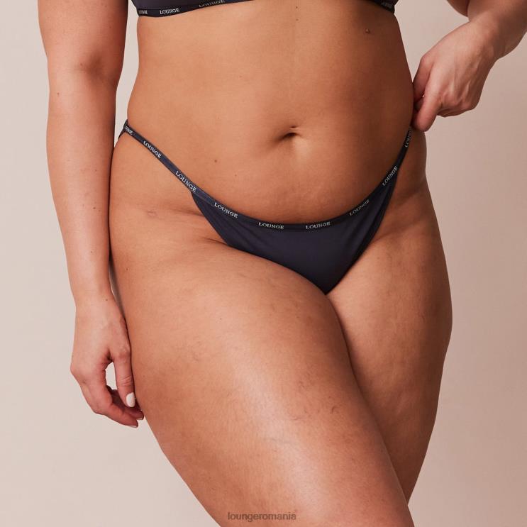 Lounge lenjerie femei slipuri esențiale H84P671 cărbune albastru